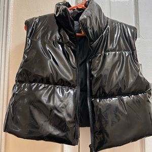 Shiny puffy vest